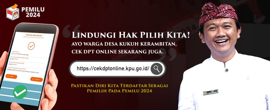 Lindungi Hak Pilih Pada Pemilu 2024, Perbekel Desa Kukuh Kerambitan Ajak Warga Cek DPT Online