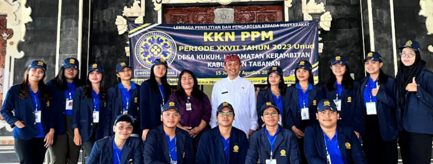 Penerimaan Mahasiswa KKN UNUD Tahun 2023 di Desa Kukuh Kerambitan