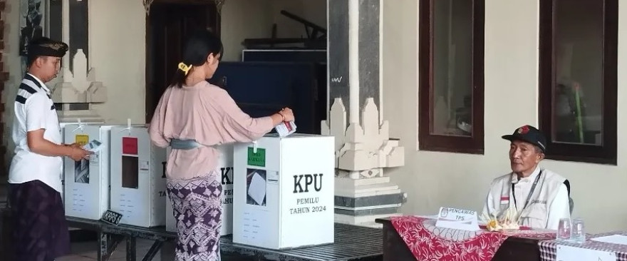 89% DPT di Desa Kukuh Kerambitan Gunakan Hak Pilih Pada Pemilu 2024